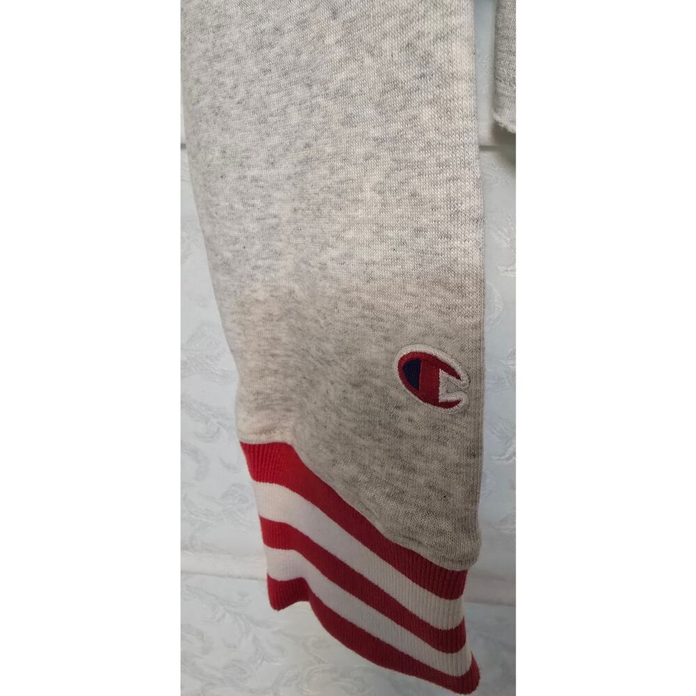 Champion Nebraska Cornhuskers Women's M Cropped Varsity Sweatshirt Gray NWT NCAA - Picture 4 of 8